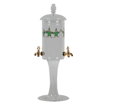 Fontaine à absinthe Guilloud 2 robinets laiton, décoration fée