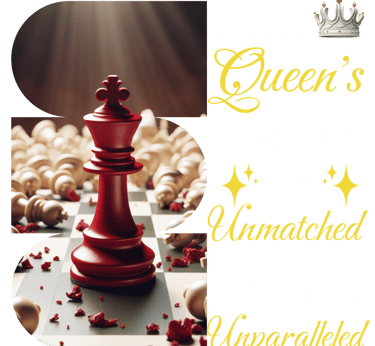 a chess game with a queen's crown on the table