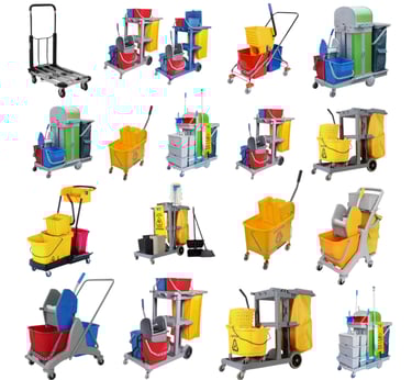 a variety of cleaning products including cleaning products