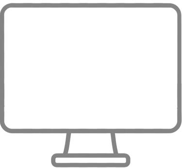 Ilustración de silueta monitor