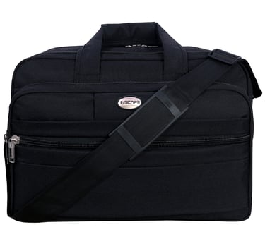 black nylon fabric office bag with strap handle