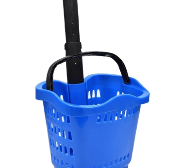 Canasto con ruedas y manillar telescópico