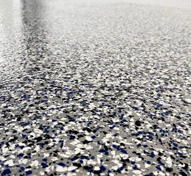 Garage epoxy flooring installation in Melbourne