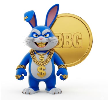 Blue Bunny Gold  Token The Crown Jewel
