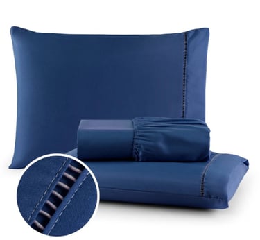 Jogo de Lençol 03 Peças 400 Fios Cama