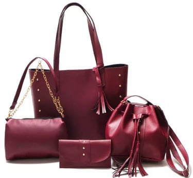 Kit 4 Bolsas Feminina Transversal Tiracolo