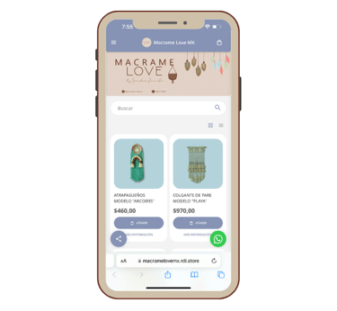 a smartphone phone showing a picture of a woman's clothing