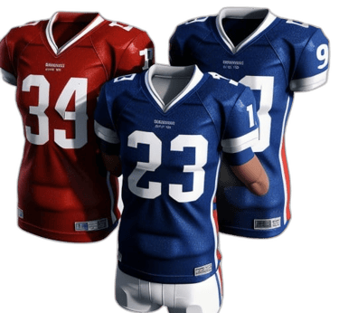 a football jersey with a football jersey on it