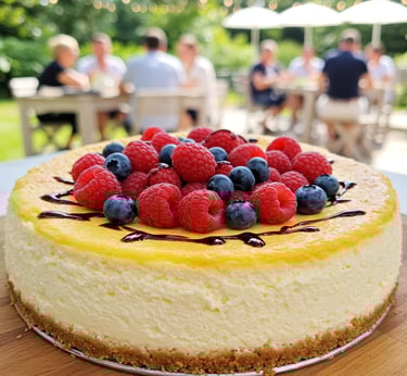 tarta de queso frutos rojos