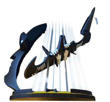 stampa 3d, lampada led batman, batman