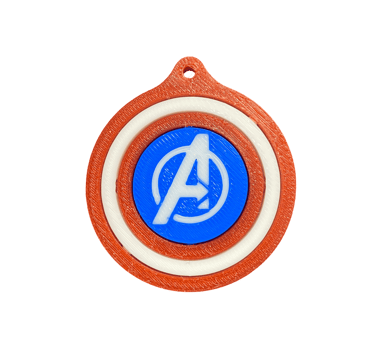 stampa 3d, avengers, portachiavi avengers