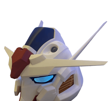 stampa 3d, gundam, casco gundam, cosplay