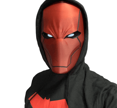 stampa 3d, red hood, batman, cosplay
