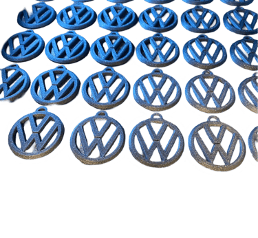 stampa 3d, volkswagen, logo, portachiavi