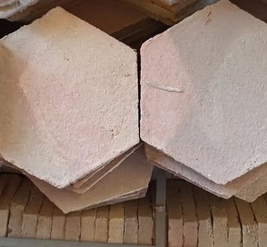 tomettes hexagonales lisses