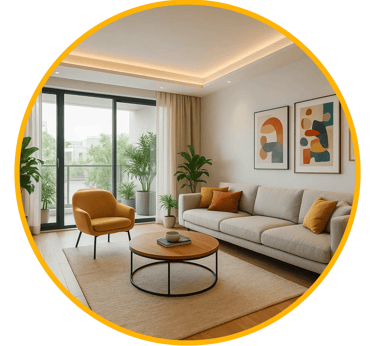 Living Room Interior Designer