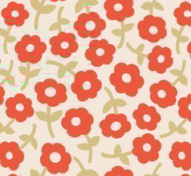 Filler pattern red small flower field