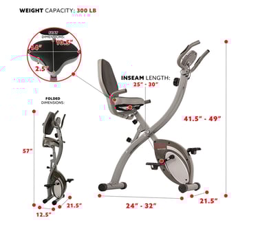 recumbent bike features