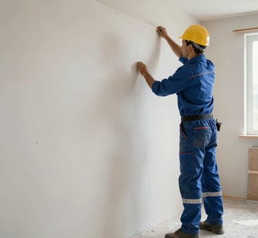 A cleaning cart is positioned in an outdoor area with a concrete building structure in the background. The cart holds a large bucket and cleaning supplies, including a striped cloth and a pink cloth hanging over the handle. A green scrubbing brush is placed on the bottom platform. Surrounding the area are vibrant flower beds with yellow and white flowers, as well as bushes and trees, contributing to a tidy and well-maintained environment.