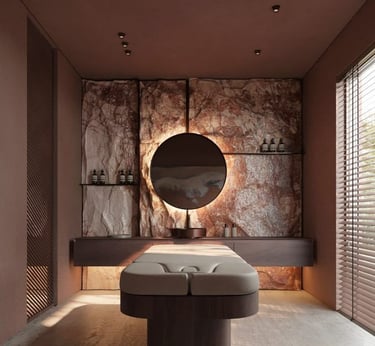 modern luxury spa treatment room design