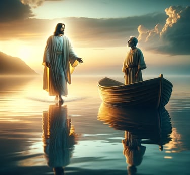 Jesus sobre el agua