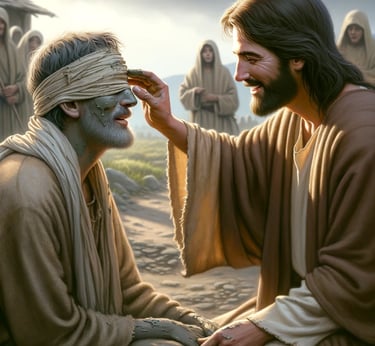 a man with a blindfolded eye patch on his forehead