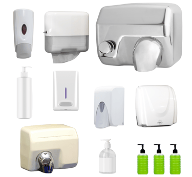 a variety of soap dispensers and soap dispensers