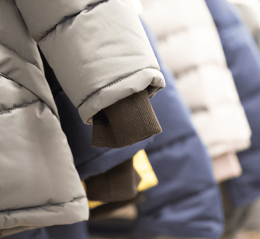 a person wearing a jacket with a jacket on