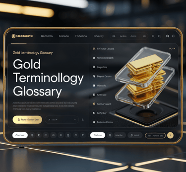the-ilustration-image-of-gold-terminology-glossary