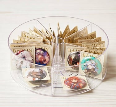 5 compartment snack lazy susan food grade wholesale