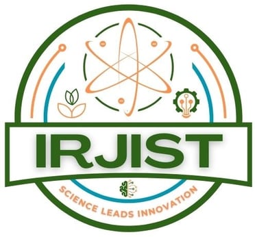 Official IRJIST logo featuring an atom, plant icon, and gear with the slogan Science Leads Innovation.