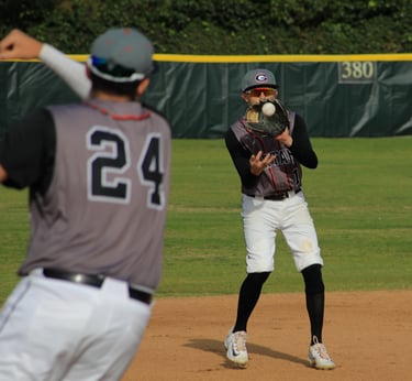 Sports Photo of a Player in Action Catching a Ball