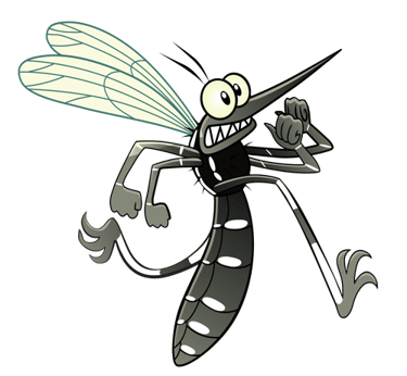 Slogan SuperMoustique “Des moustiques ? On s’en charge !”