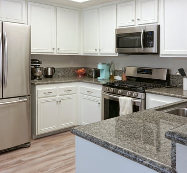 Typical new build kitchen and appliances
