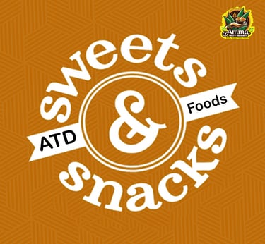 a logo for sweets and snacks