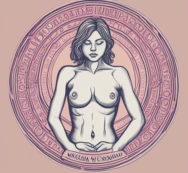 A sensual arrangement of elegant lingerie pieces on a soft fabric background.