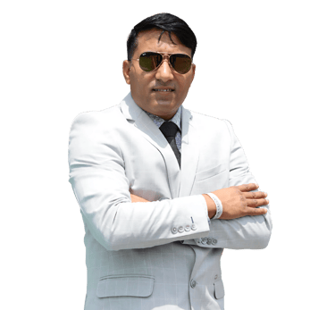 Portrait of Mintu Yadav, motivational speaker and entrepreneur.