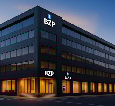 multi storey bank building in Zurich