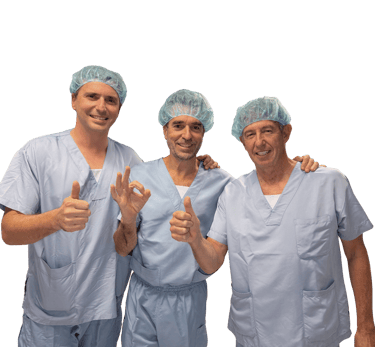 equipo de tres médicos de oftalnova