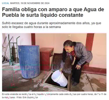 amparo ganado contra agua de puebla