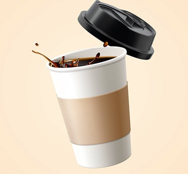 a cup of coffee with a cup of coffee