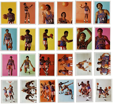 1971 Fleer Harlem Globetrotters Basketball Cards No. 49 thru 72