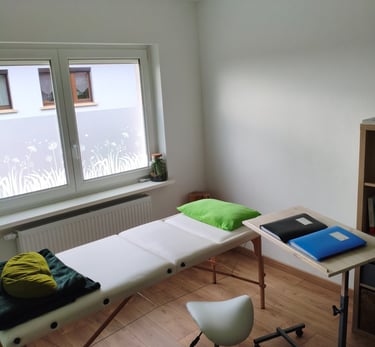 vue tête de table de massage