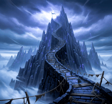 Picture of Sky Breaker Stairs for access to Dragons Peak for those who cant fly.