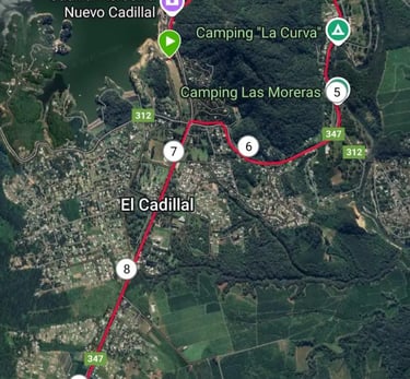 el cadillal mapa 10k 2025