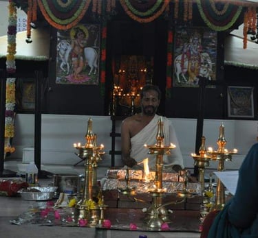 Mrutuimjaya Homam at Sri Guruvayurappan Temple, Dallas, USA