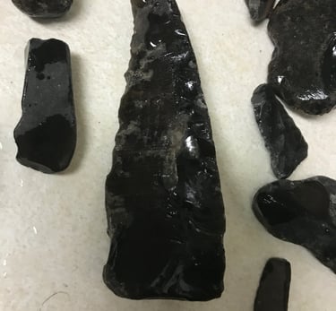 Archaic Native Obsidian Blade