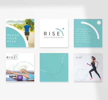 Social Media Tiles for Rise Physiotherrapy