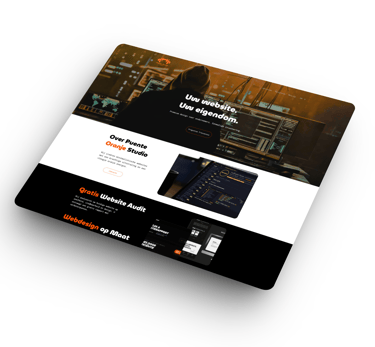 Professioneel webdesign portfolio Puente Oranje Studio Den Haag