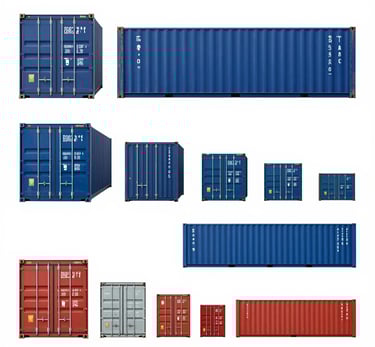 different container sizes